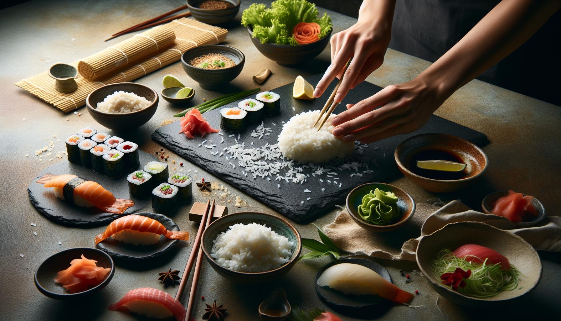 Cómo hacer sushi casero rápido: Listo en menos de 30 minutos 5 Aprende a preparar el arroz para sushi,el corazón de cada bocado,y descubre cómo su textura y sabor umami son esenciales para una experiencia auténtica